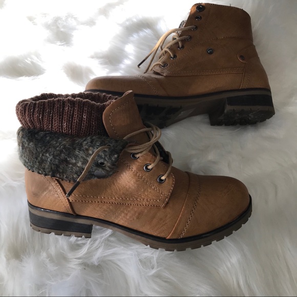 Rampage Shoes - 🍁Tan/Brown Combat Boots🍁